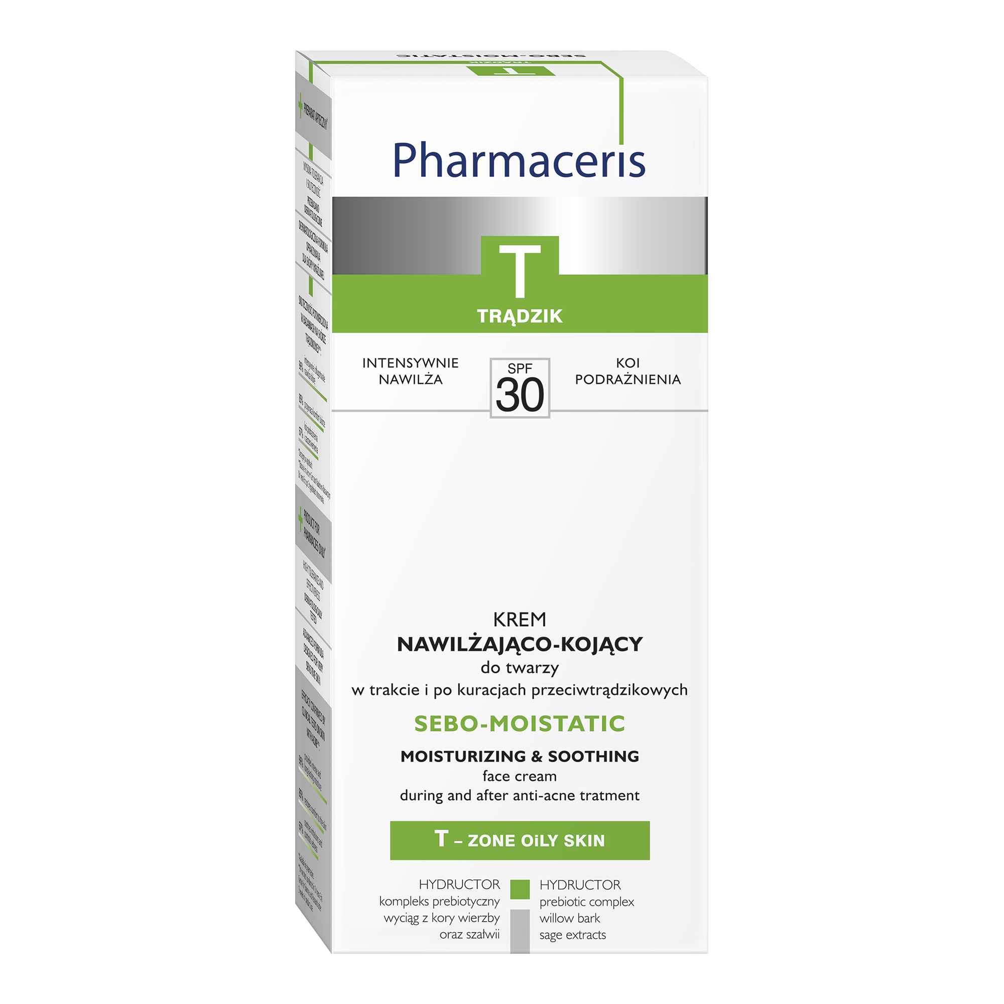 Pharmaceris T Sebo-Moistatic, krem nawilżająco-kojący do twarzy, SPF 30, 50 ml zdjęcie