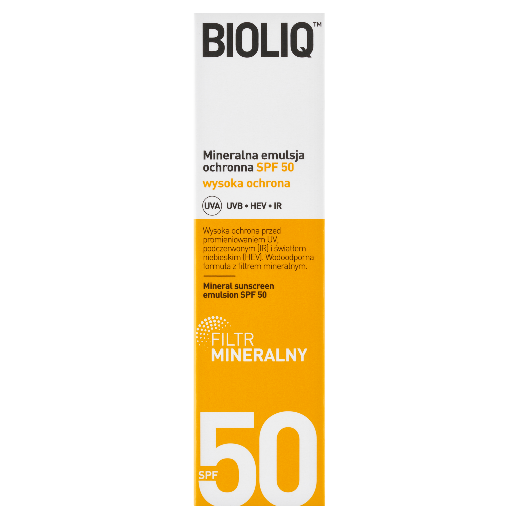 Bioliq SPF Mineralna Emulsja ochronna SPF 50, 30 ml, cena, opinie, skład  zdjęcie
