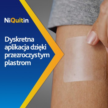 NiQuitin System transdermalny 21 mg stopień 1 21 mg/24h plastry przezroczyste 7 sztuk