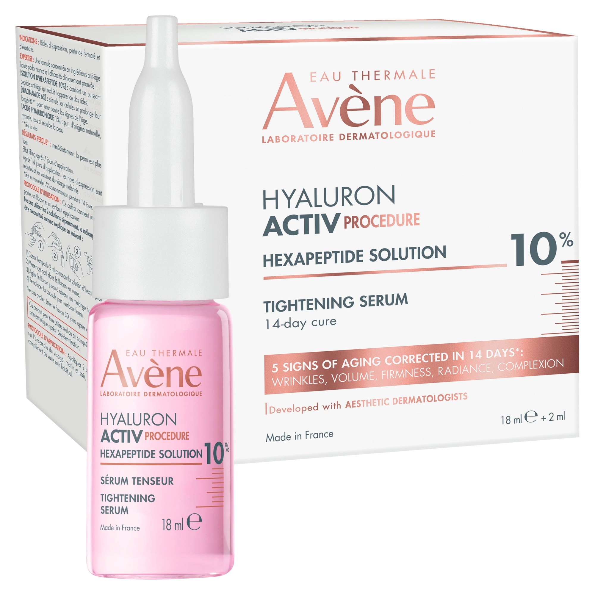 Avene Hyaluron Activ Procedure, serum ujędrniające z peptydami, 18 ml+2 ml