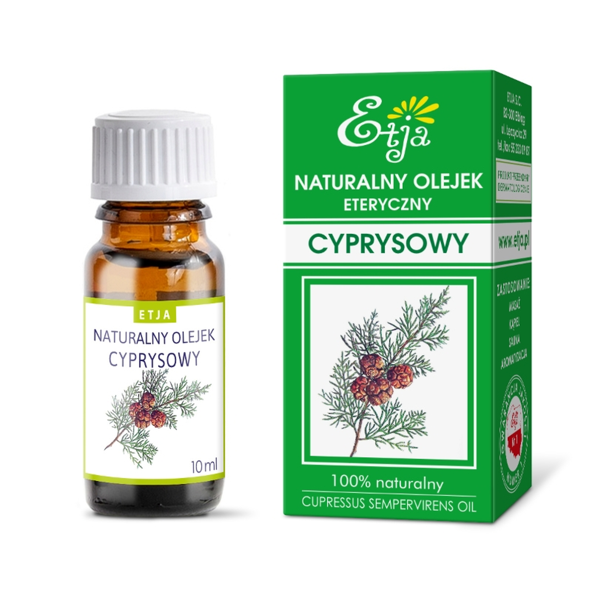 Etja naturalny olejek eteryczny cyprysowy 10 ml zdjęcie