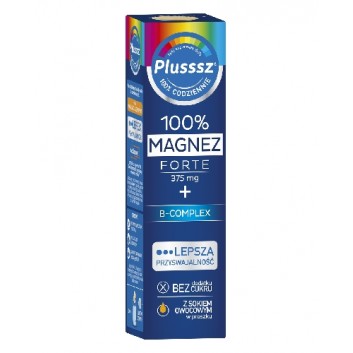 Plusssz 100% Magnez Forte + B-complex, tabletki musujące, 20 sztuk