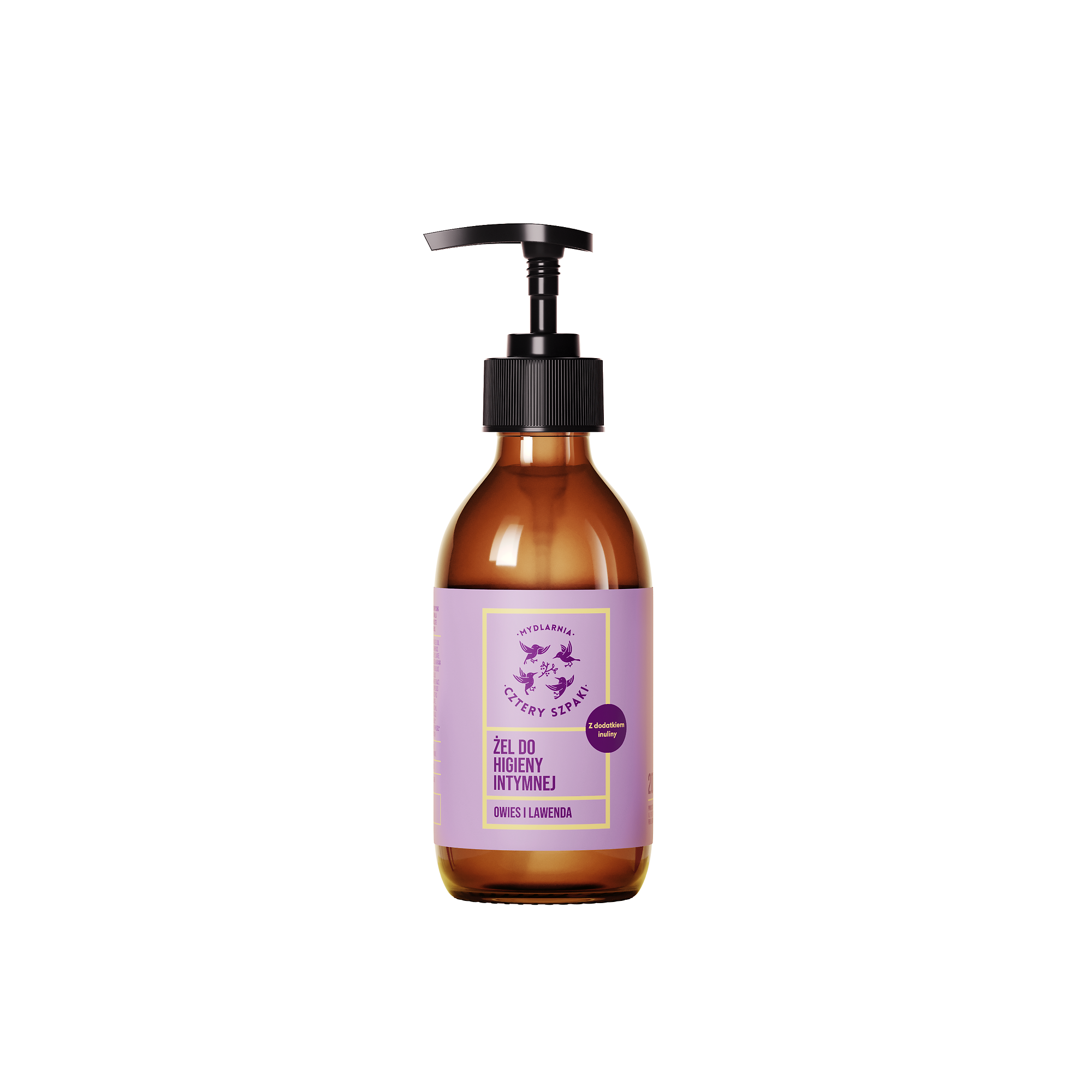 Mydlarnia Cztery Szpaki, żel do higieny intymnej, owies i lawenda, 200 ml