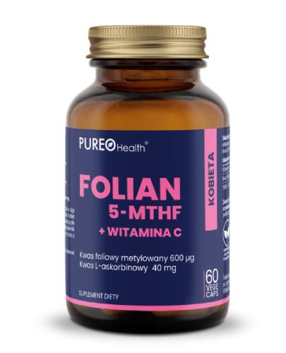 Pureo Health Folian 5-MTHF + Witamina C 60 kapsułek zdjęcie