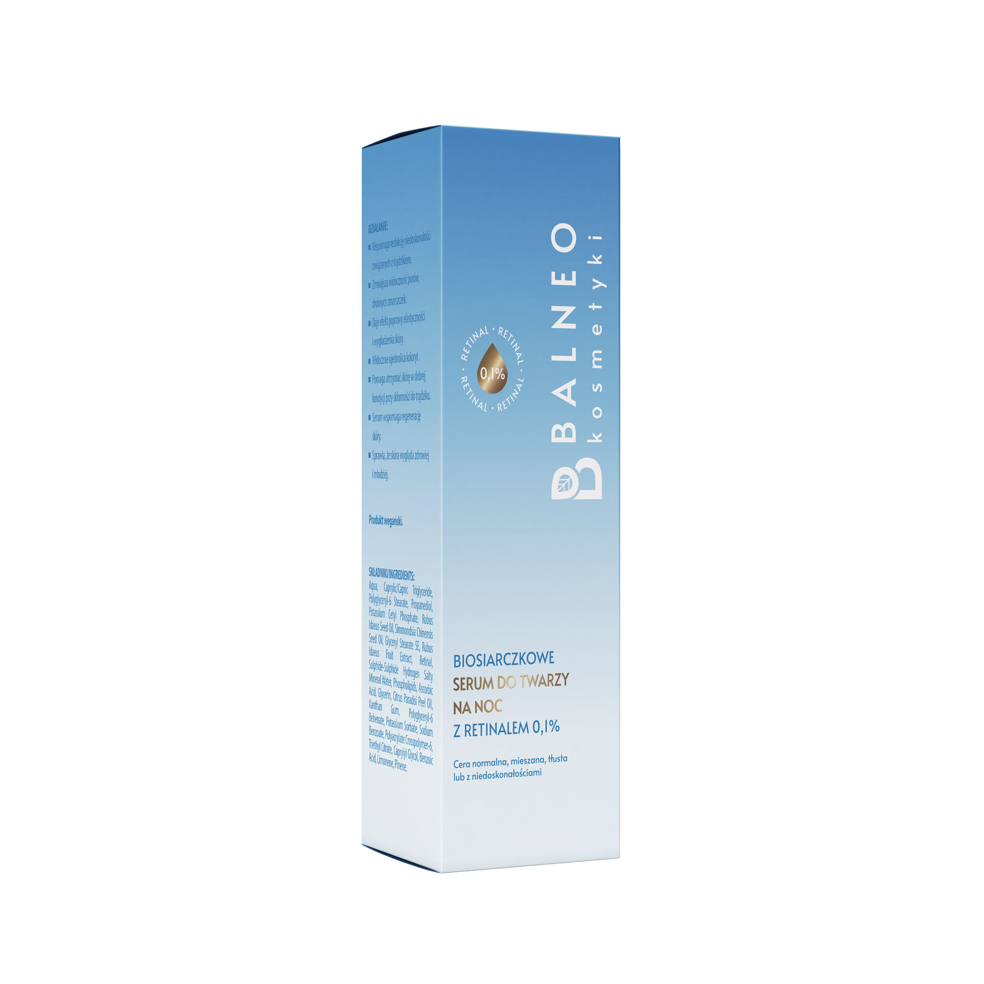 Balneokosmetyki Biosiarczkowe serum do twarzy na noc z retinalem 0,1%, 30 ml zdjęcie