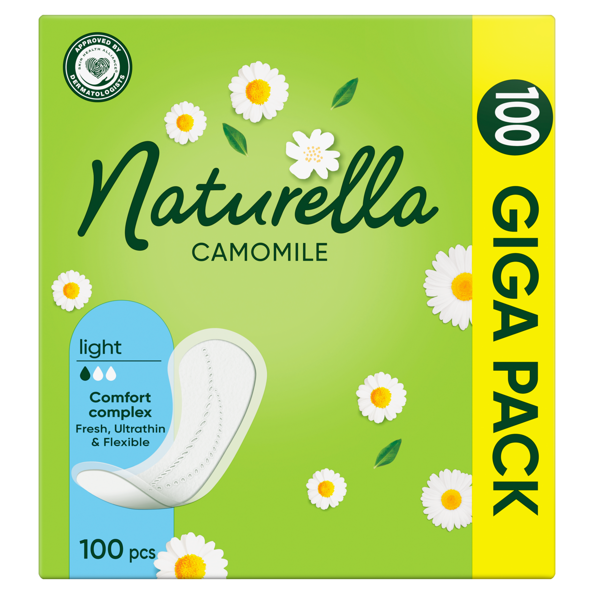 Naturella Camomile Light Wkładki higieniczne, 100 sztuk zdjęcie