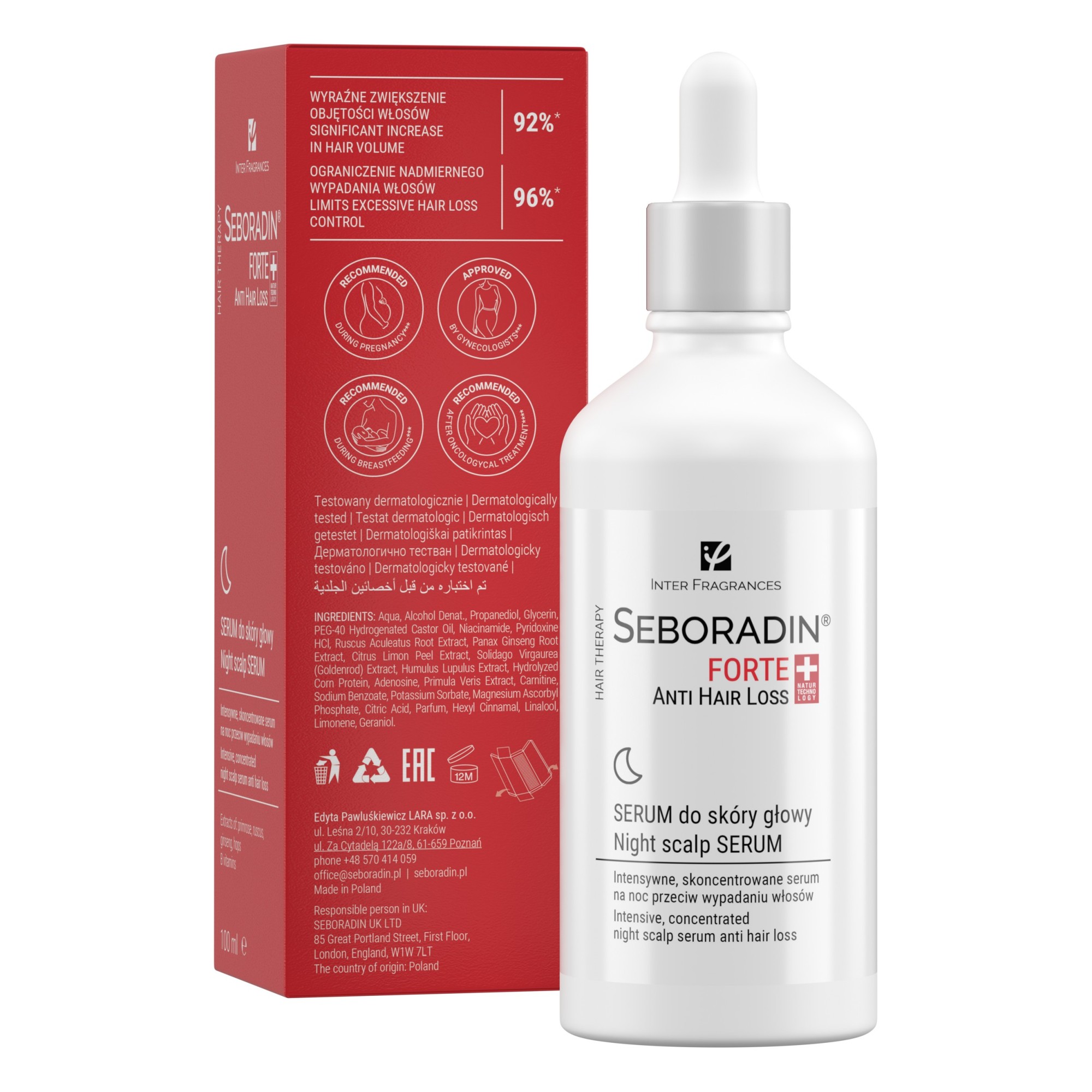 Seboradin Forte Anti Hair Loss serum do skóry głowy 100 ml zdjęcie