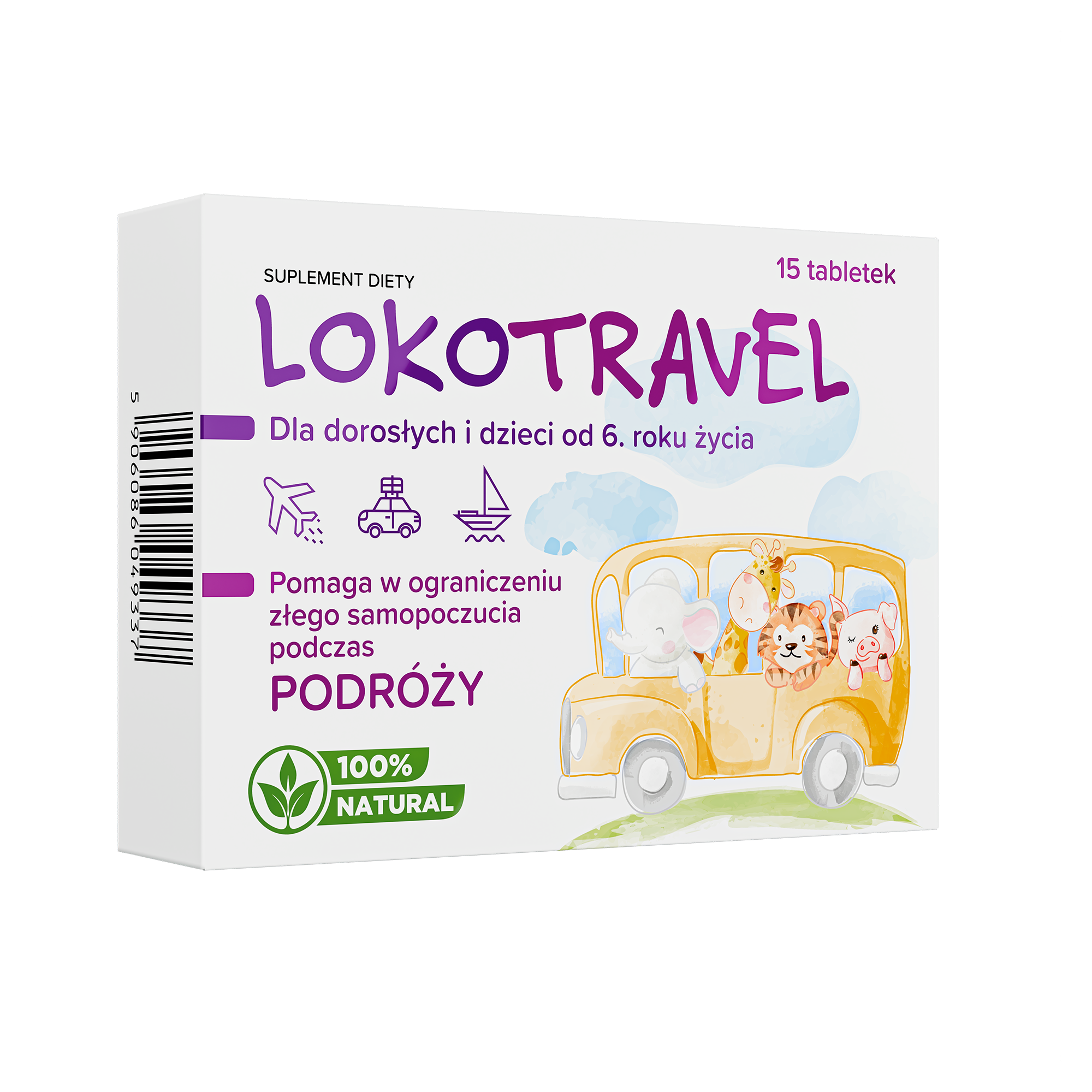 Lokotravel, tabletki, 15 sztuk