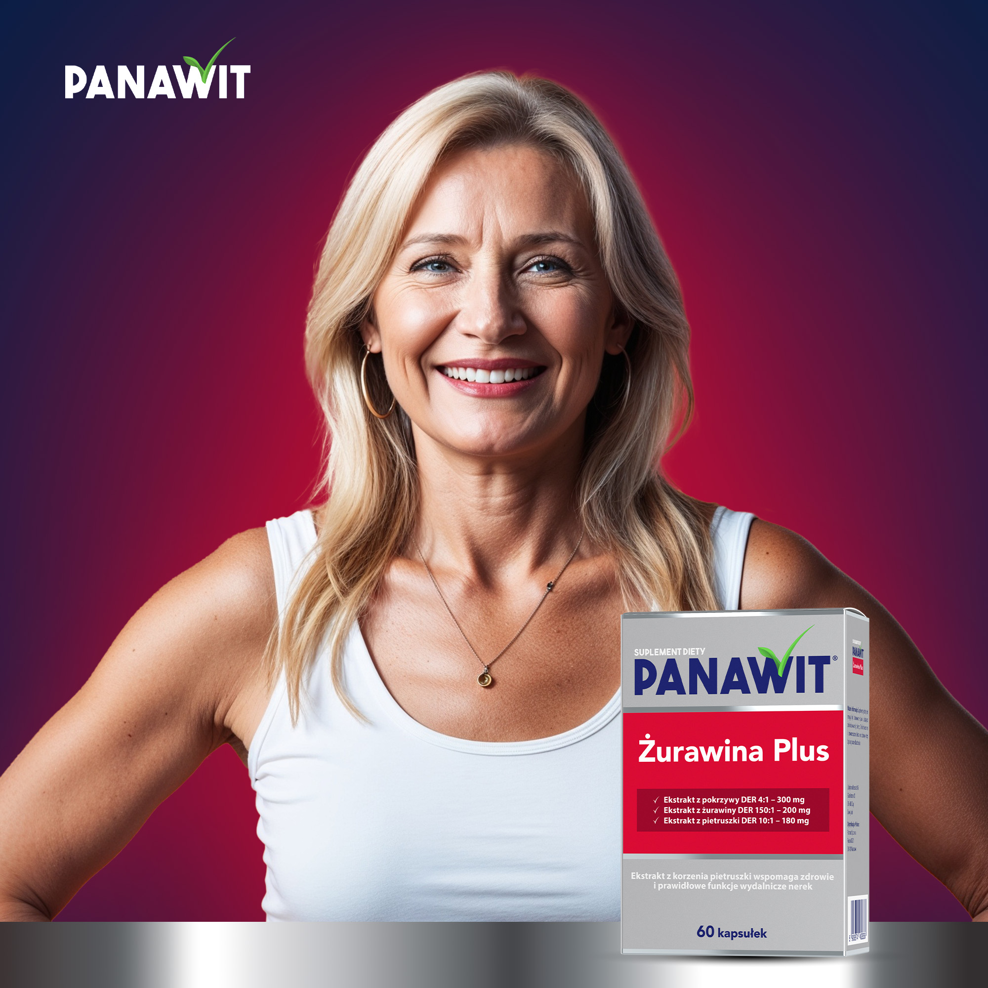 Panawit Żurawina Plus, kapsułki, 60 sztuk