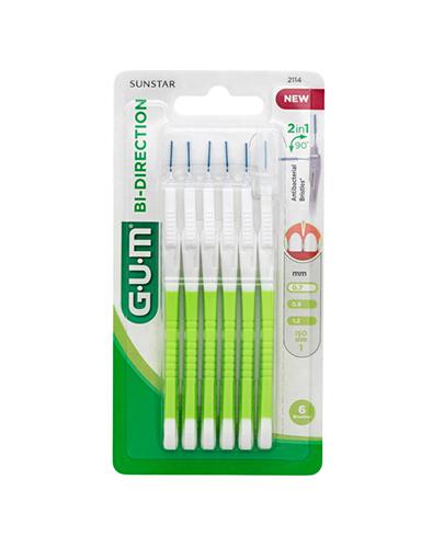GUM Bi-Direction 0,7 szczoteczki międzyzębowe 6 sztuk zdjęcie