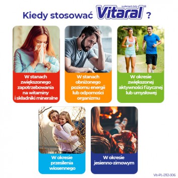 Vitaral zestaw witamin i minerałów 30 tabletek