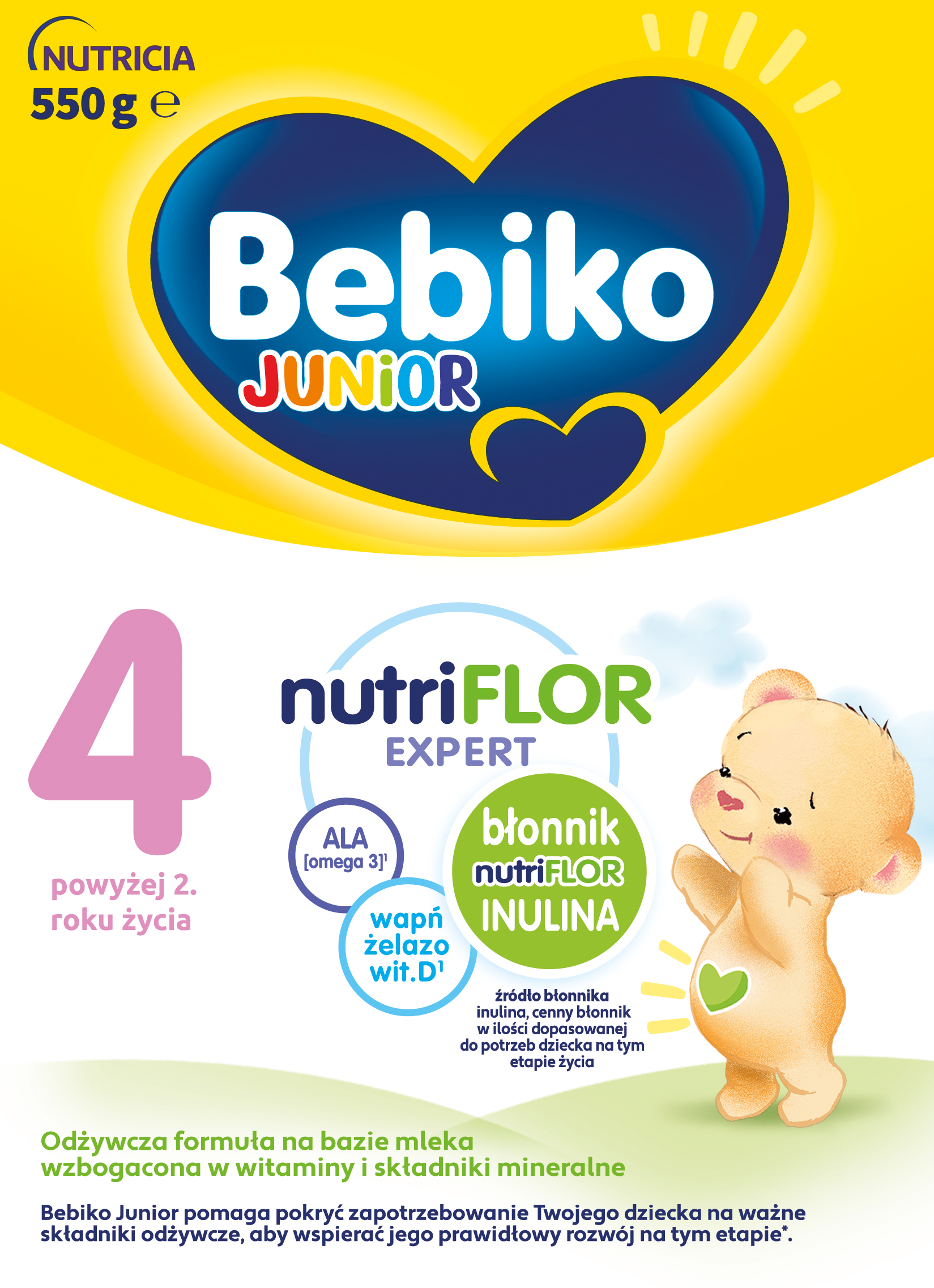 Bebiko Junior 4, mleko w proszku, 550 g zdjęcie