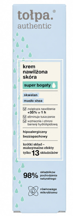 Tołpa Authentic Krem nawilżona skóra super bogaty, 40 ml zdjęcie