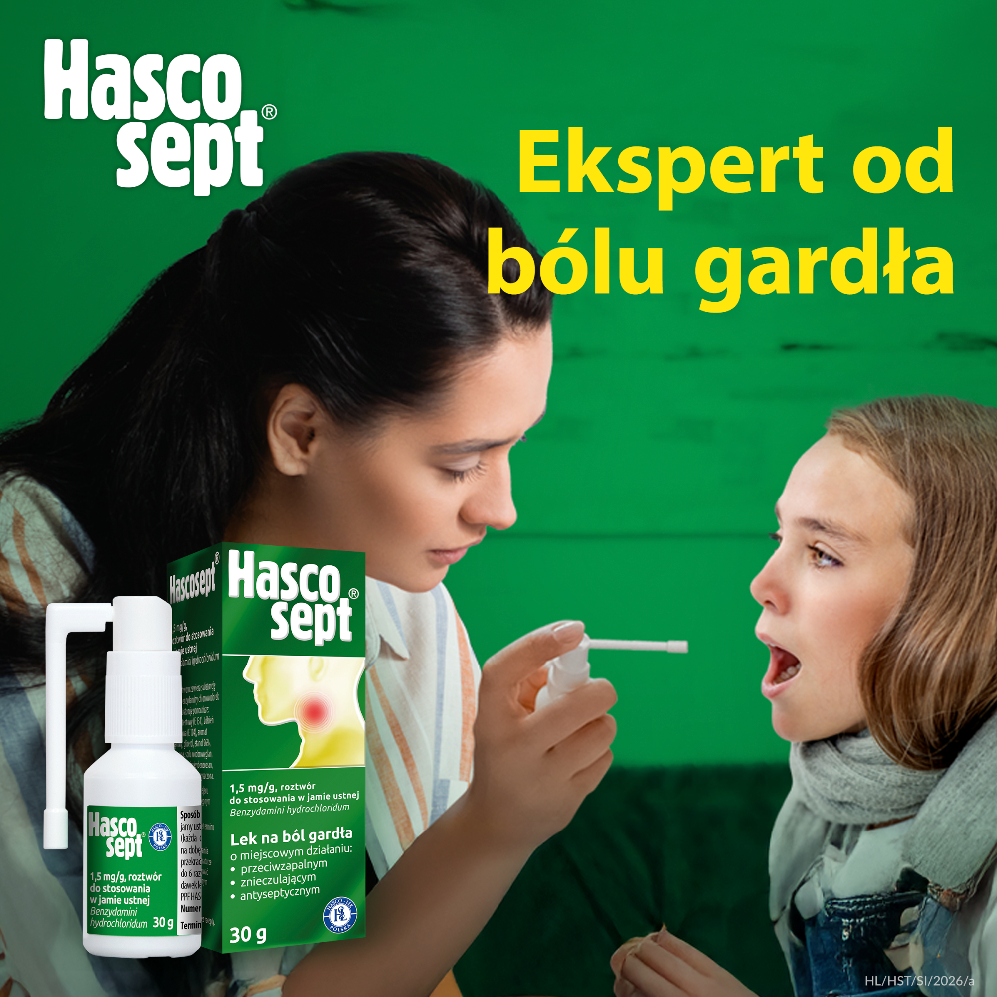 Hascosept 1,5 mg/g spray 30 g