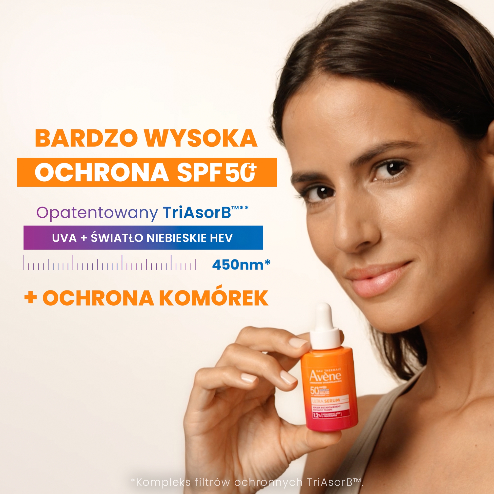 Avene, Bardzo wysoka ochrona Ultra Serum Natychmiastowo wypelniające SPF 50+, 30 ml
