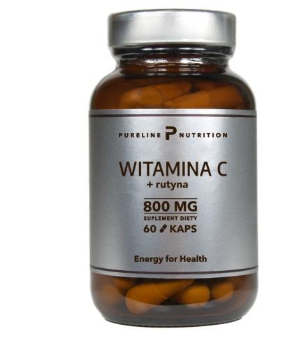PURELINE NUTROTION Witamina C + Rutyna 800 mg, 60 kapsułek zdjęcie