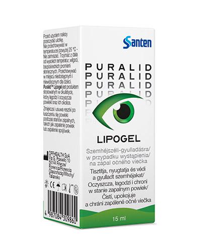 Santen Puralid Lipogel Płyn, 15 ml, cena, opinie, skład zdjęcie