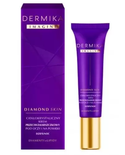 Dermika Imagine Diamond Skin ciekłokrystaliczny krem przeciwzmarszczkowy pod oczy i na powieki 15 ml zdjęcie