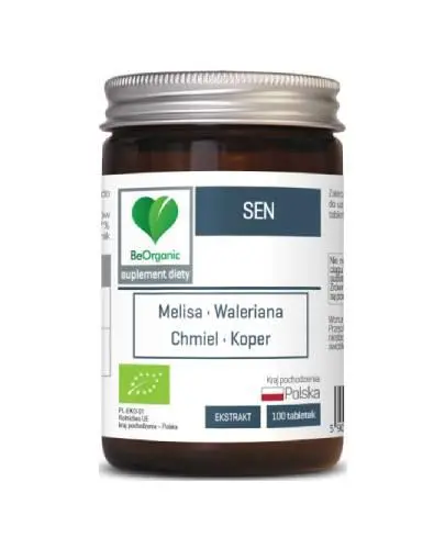 Aliness BeOrganic, Sen BIO 450 mg, tabletki, 100 sztuk zdjęcie