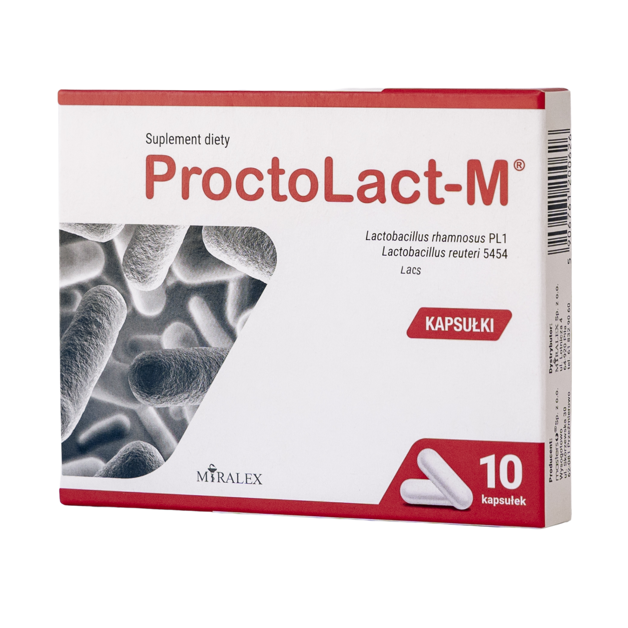 Proctolact-M, 400 mg, 10 kapsułek zdjęcie