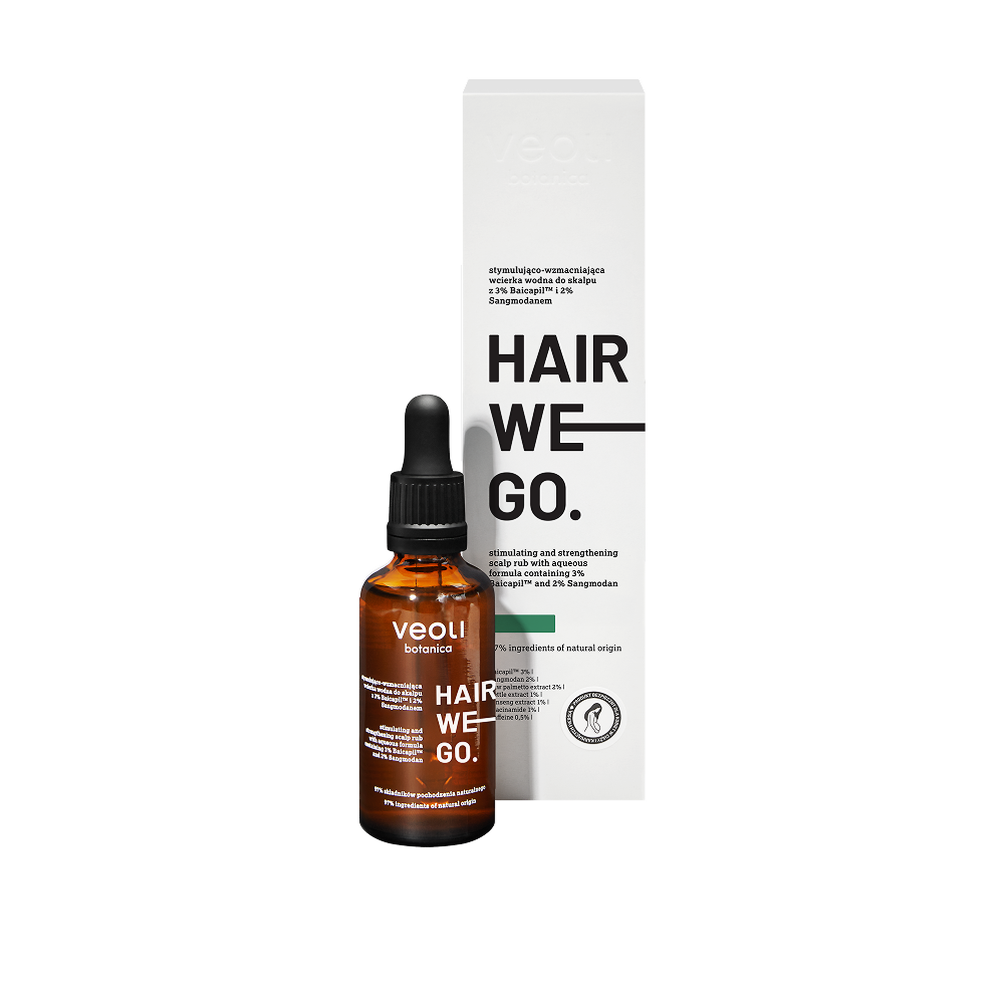 Veoli Botanica, stymulująco - wzmacniająca wcierka wodna do skalpu, 50 ml zdjęcie