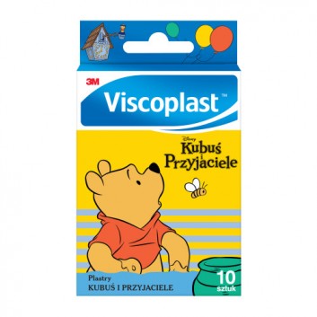 VISCOPLAST Plastry dla dzieci 'Kubuś Puchatek', 10 szt.
