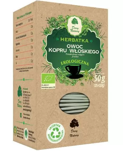 Dary Natury herbatka Koper włoski owoc 25 saszetek zdjęcie