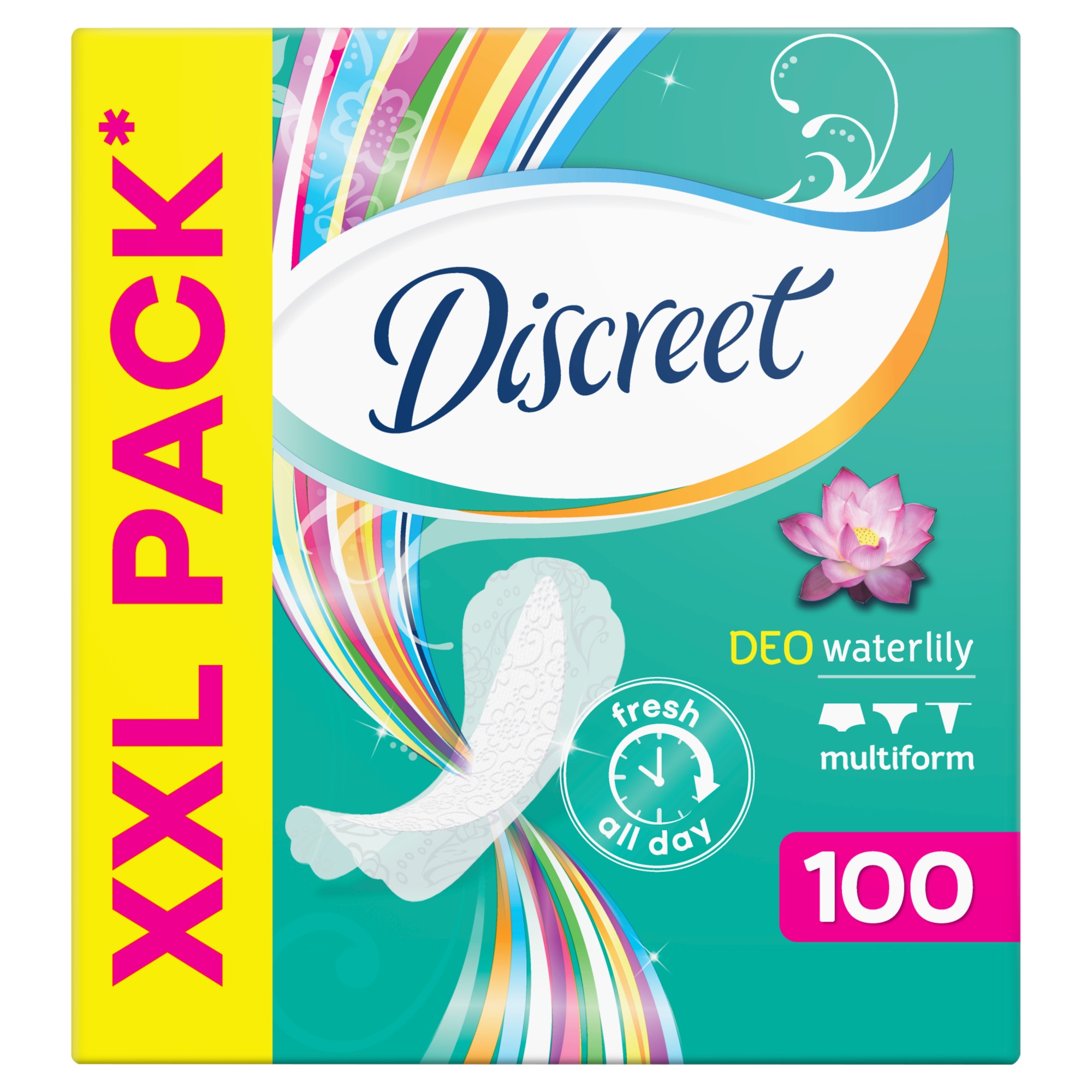 Discreet Multiform Waterlily Wkładki higieniczne, 100 sztuk zdjęcie