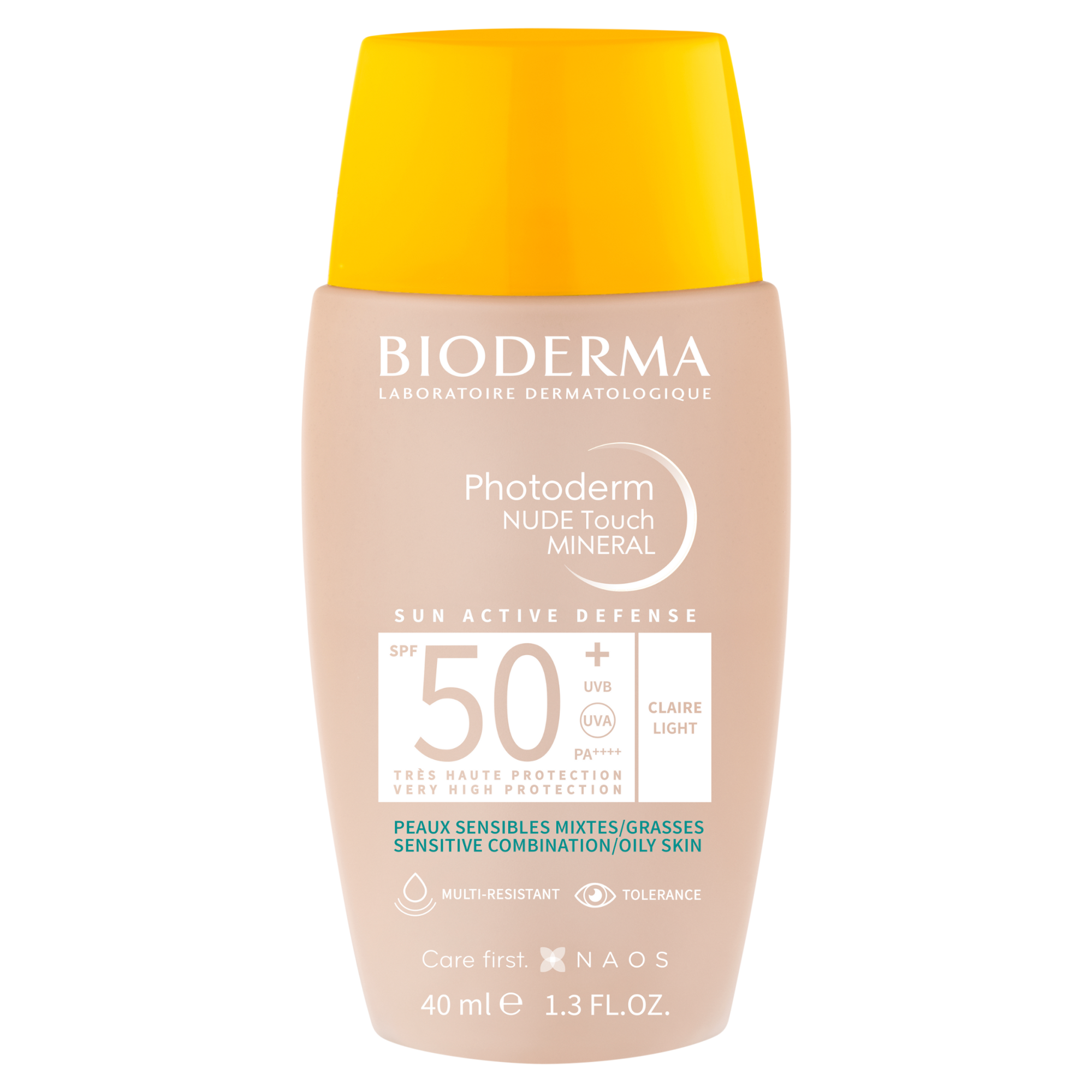 Bioderma Photoderm Nude Touch SPF50+ ochronny podkład mineralny odcień jasny 40 ml zdjęcie