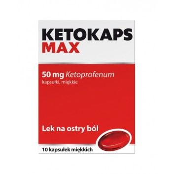 Ketokaps Max 50 mg 10 kapsułek