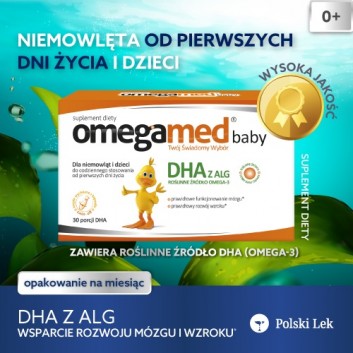 Omegamed Baby DHA z ALG dla niemowląt i dzieci 30 kapsułek