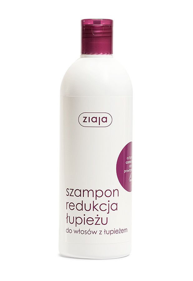 Ziaja Intensywna Pielęgnacja Włosów szampon redukcja łupieżu czarna rzepa 400 ml zdjęcie