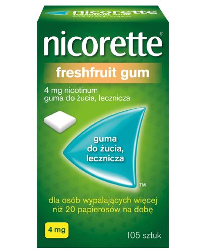 NICORETTE Fresh Fruit 4 mg, na rzucanie palenia, 105 sztuk zdjęcie