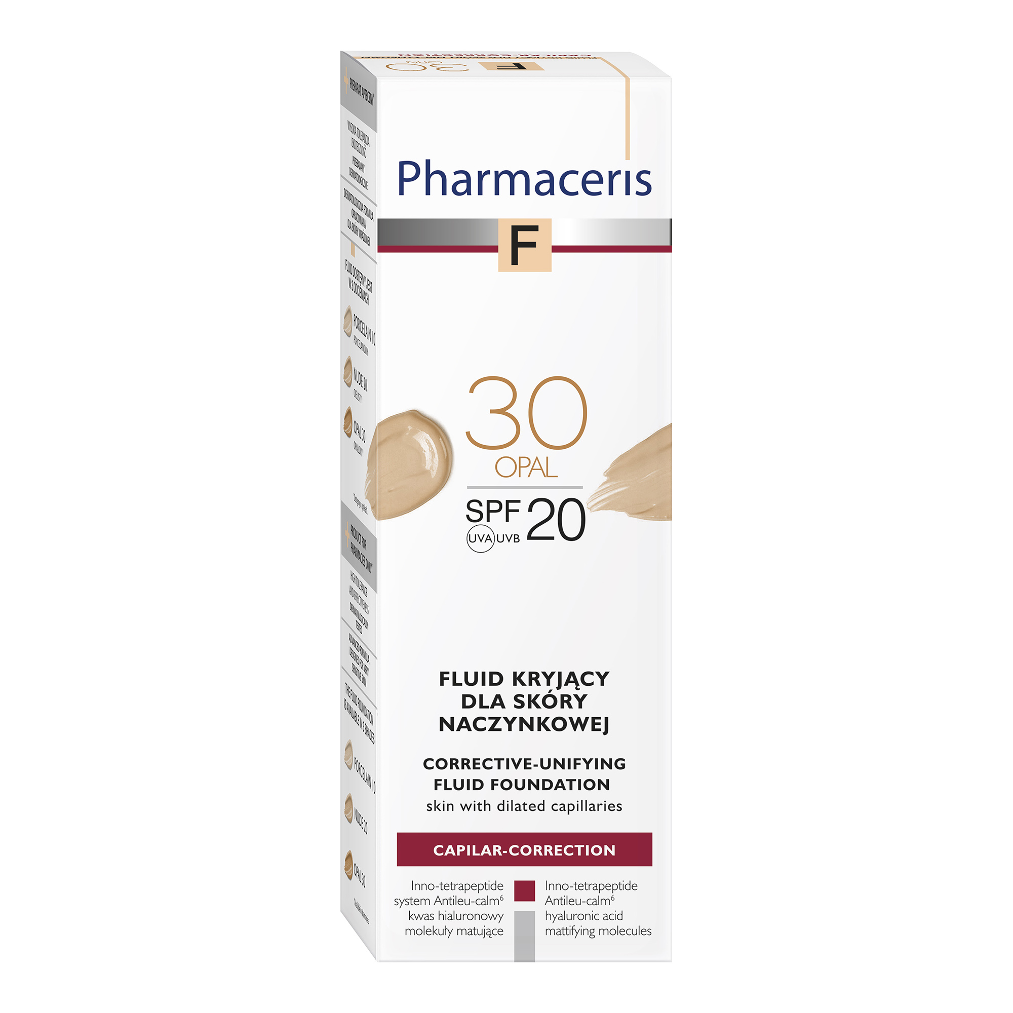 PHARMACERIS F Fluid kryjący dla skóry naczynkowej SPF20 20 nude - 30 ml zdjęcie