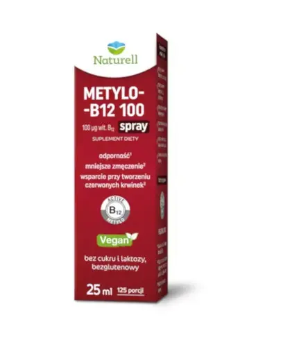 Naturell, Metylo-B12 100, spray, 25 ml zdjęcie