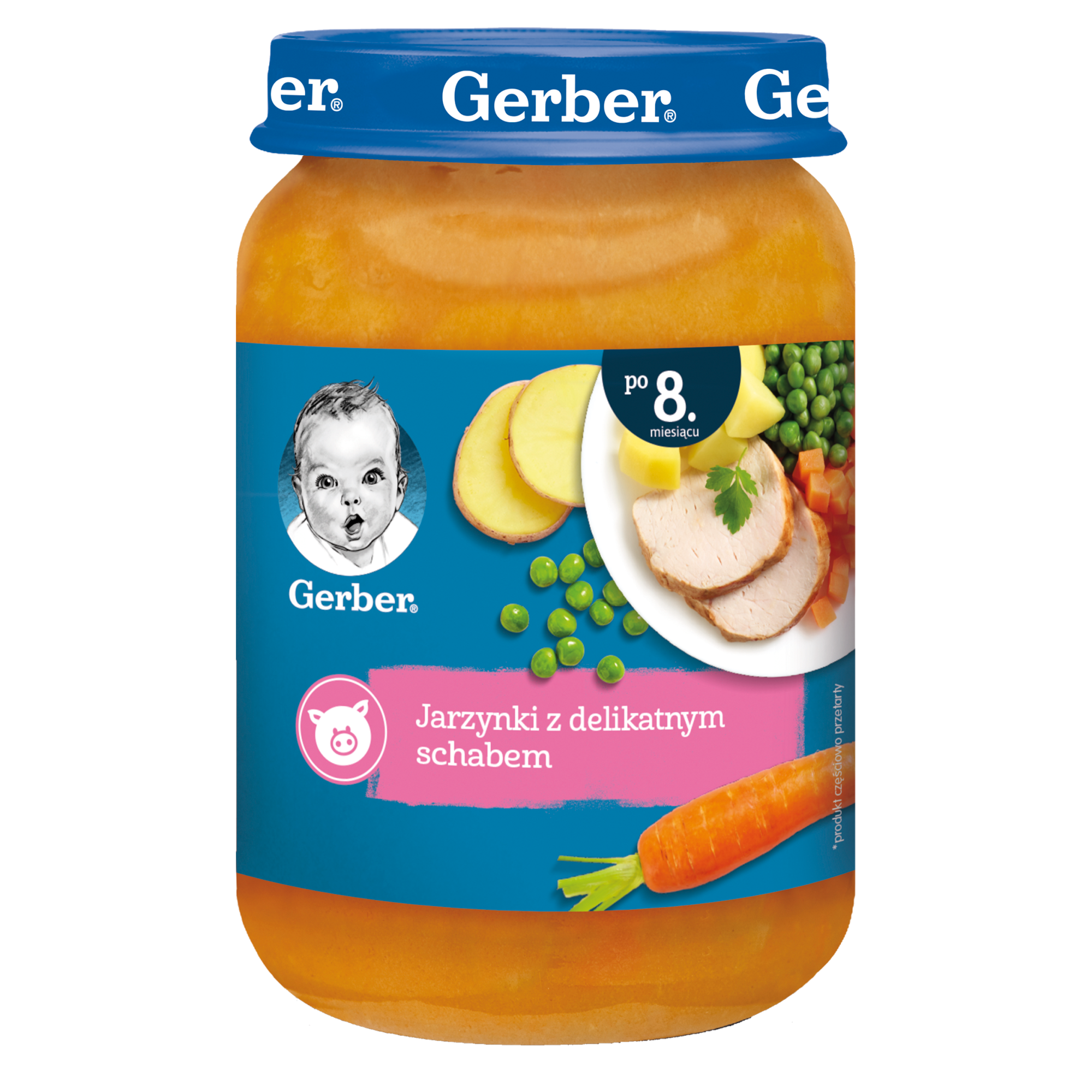 Nestlé Gerber jarzynki z delikatnym schabem po 8 miesiącu, 190 g zdjęcie