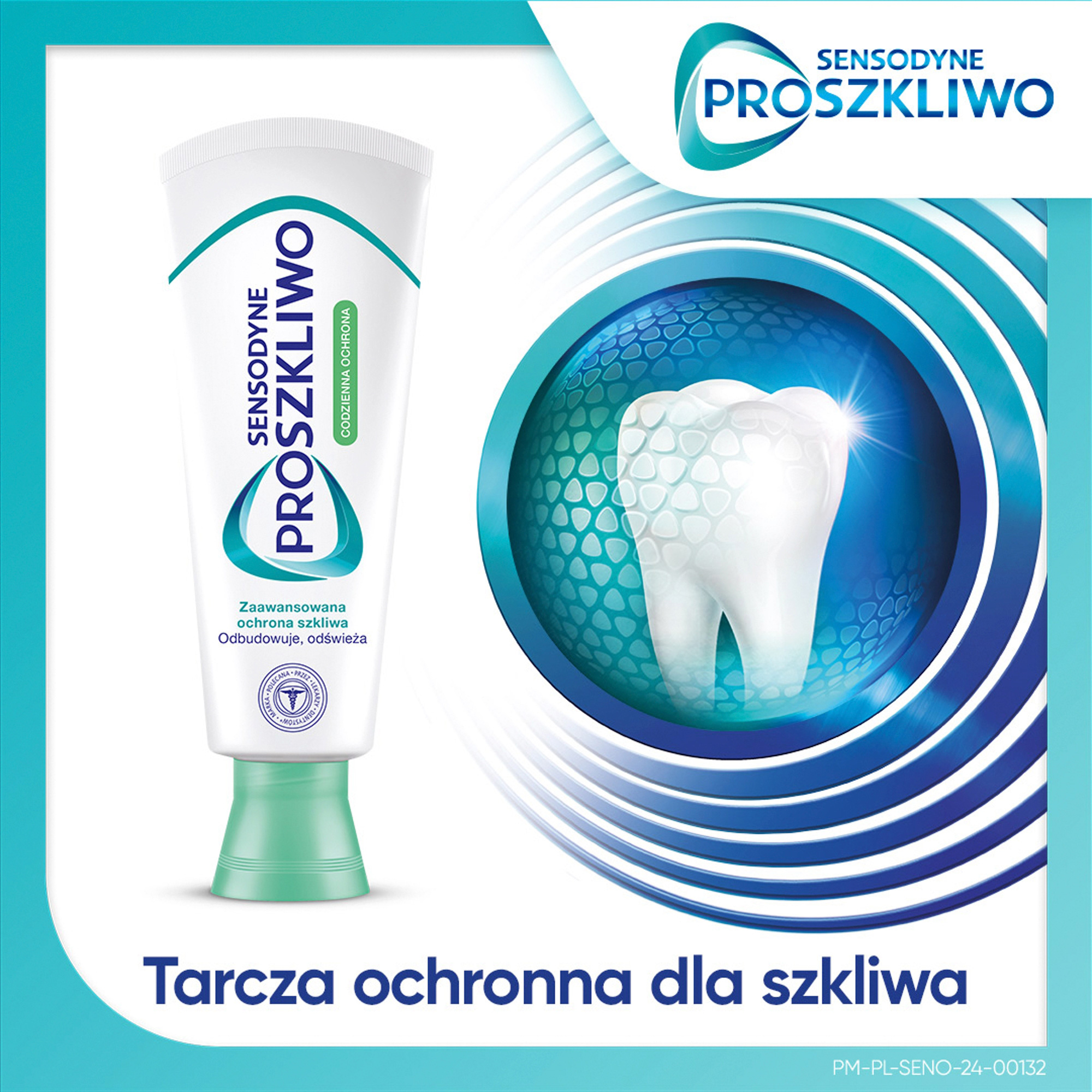 Sensodyne Proszkliwo Codzienna Ochrona, pasta do zębów z fluorkiem, 75 ml