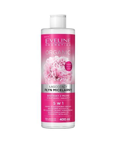 Eveline Organic Łagodzący płyn micelarny do demakijażu z peonią, 400 ml zdjęcie