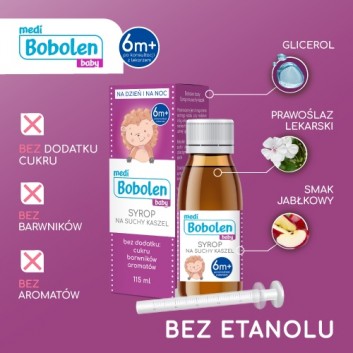 Bobolen Baby syrop na suchy kaszel 115 ml