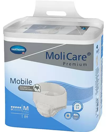 Hartmann MoliCare Premium Mobile majtki chłonne 6 kropli rozmiar M 30 sztuk zdjęcie