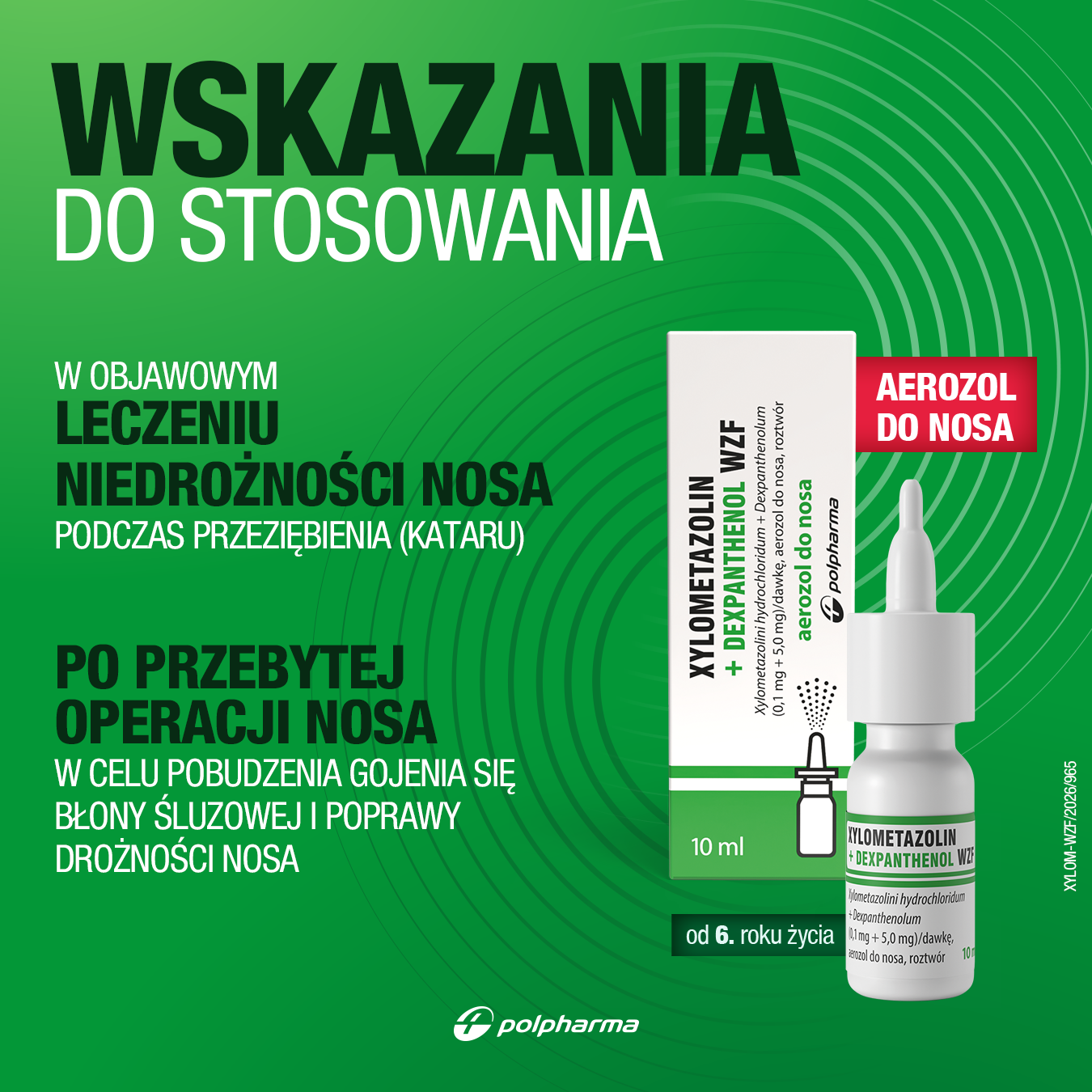Xylometazolin WZF 0,1% krople do nosa, 2 x 10 ml