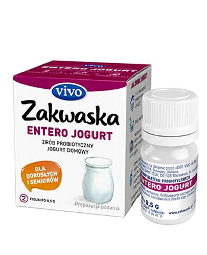 Vivo Zakwaska Entero Jogurt Żywe kultury bakterii do przygotowania jogurtu probiotycznego - 2 x 0,5 g - cena, opinie, stosowanie zdjęcie