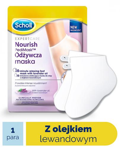 Scholl PediMask skarpetki nawilżające do stóp z olejkiem lawendowym SPA 1 para zdjęcie