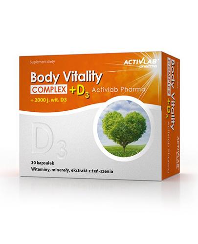 Activlab Pharma Body Vitality Complex + D3 - 30 kaps. Na wzmocnienie - cena, opinie, stosowanie  zdjęcie