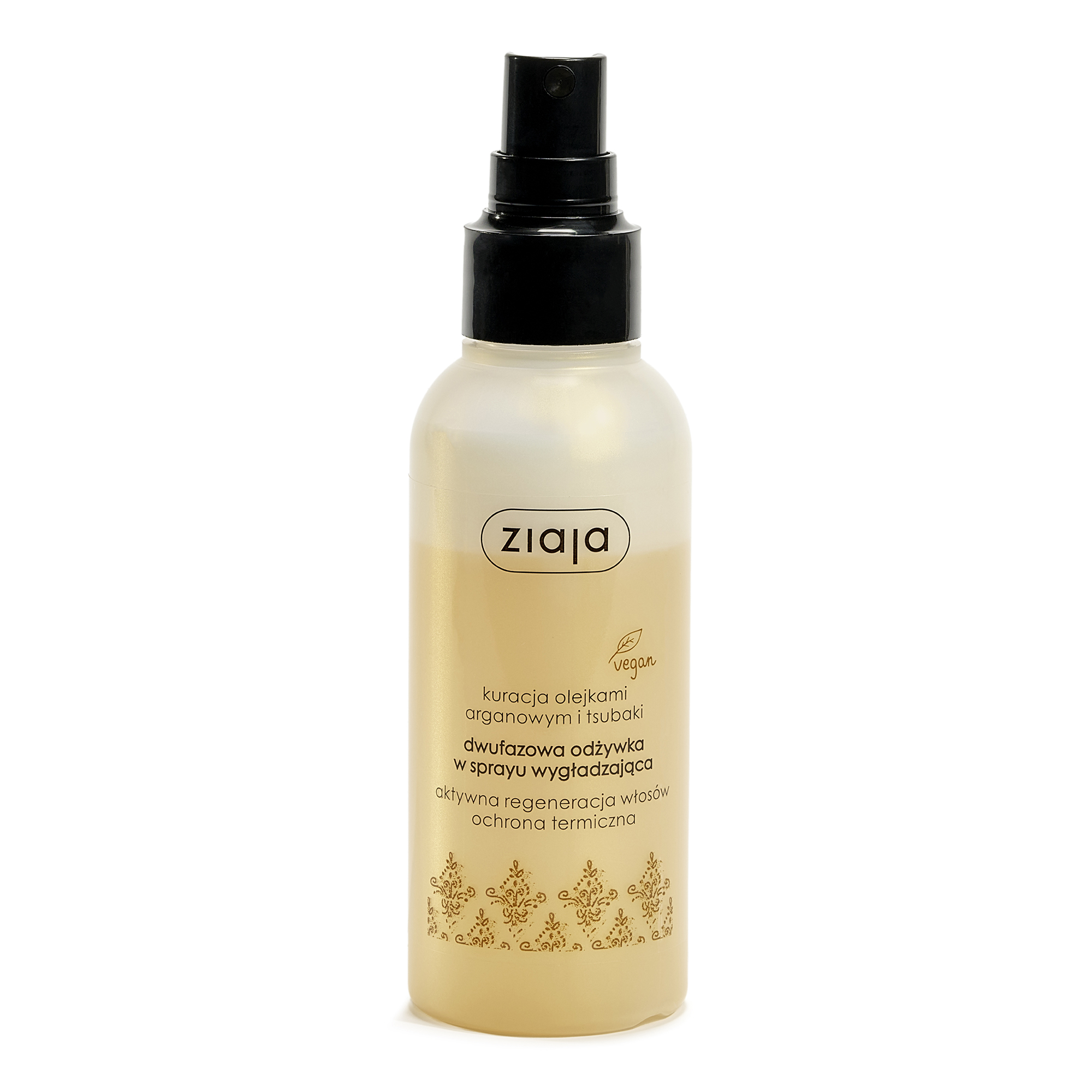 Ziaja Arganowa, Dwufazowa odżywka w spray'u wygładzająca, 125 ml
