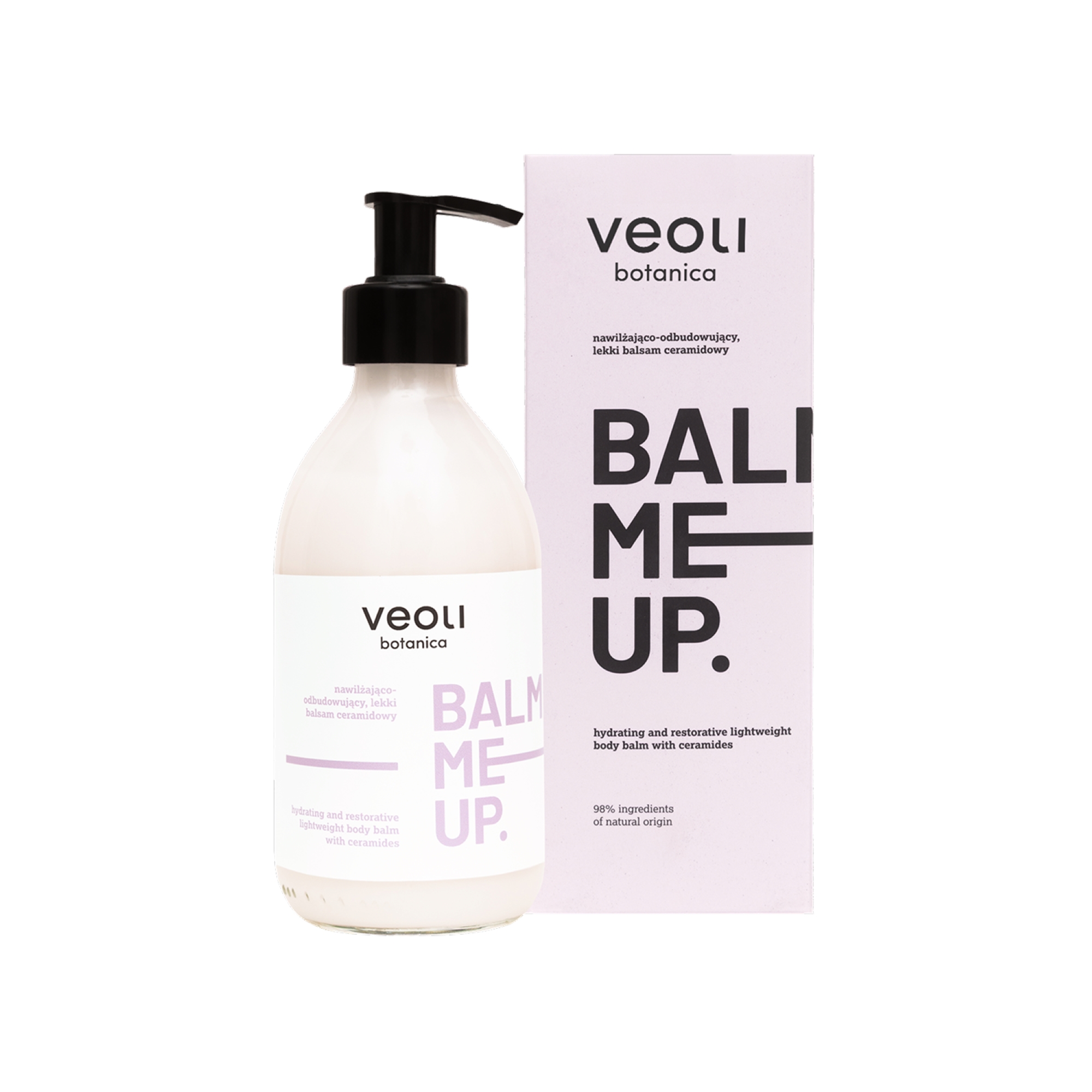 Veoli Botanica Balm Me Up Nawilżająco-odbudowujący lekki balsam ceramidowy, 290 ml