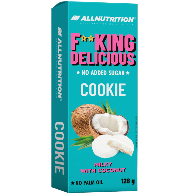 Allnutrition Fitking Delicious Cookie Milky With Coconut, 128 g