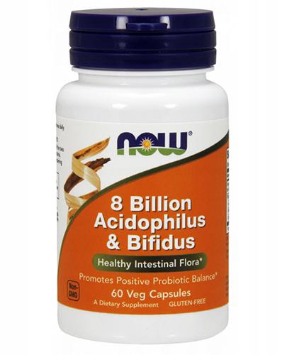 Now Foods 8 Billion Acidophilus & Bifidus - 60 kaps. - cena, opinie, wskazania zdjęcie