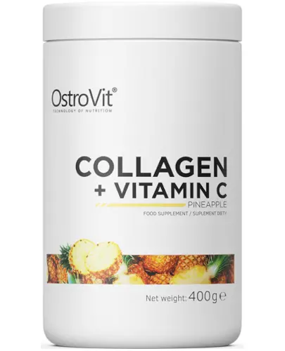 OstroVit Collagen + Vitamin C pineapple proszek 400 g zdjęcie