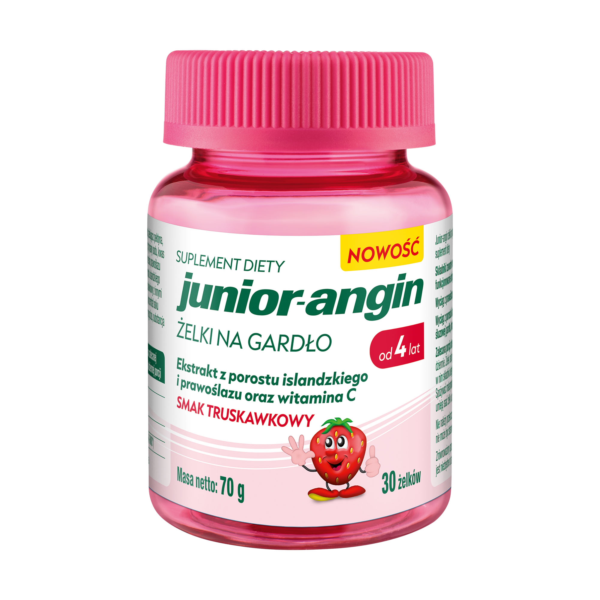 Junior-angin, żelki na gardło, 30 sztuk zdjęcie